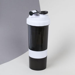 Бутылка/Шейкер СПАЙДЕР SHS-500 чёрно-белая, для спортивного питания 500ML/уп50 - Галеонтрейд фото 7