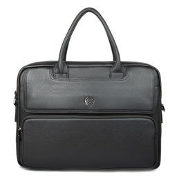 5592-1 black, Мужская кожаная сумка "Деловая", Barcelo Biagi