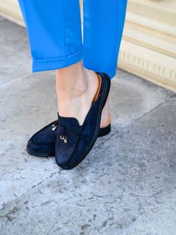 Мюли 1070.2614bl.Синяя мамба