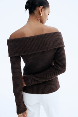 Top off-the-shoulder en punto de canal? - H&m фото 10