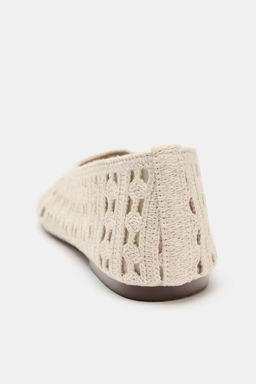 BAILARINA CROCHET FLORES / Blanco Crudo - Zara фото 5