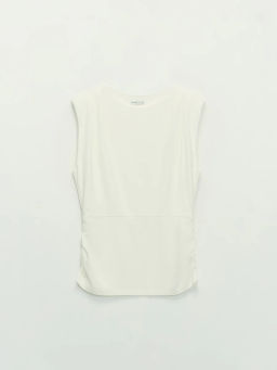 Футболка из вискозы с драпировкой / Zarina фото 7