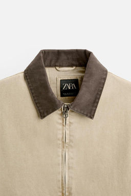 CONTRAST COLLAR JACKET - Zara фото 8