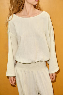 CAMISA CAPA CUADROS / Beige - Zara фото 2