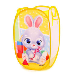 Корзина для хранения игрушек Зайчик, 57 х 34 х 34 см, жёлтая - Школа талантов фото 3