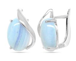 Серьги из серебра агат, СПН4157