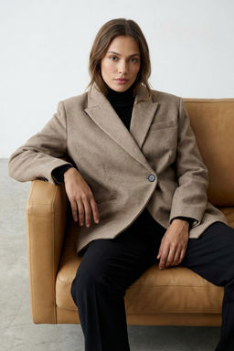 TRENDYOLMILLA Bordo Kase Fitted Blazer Ceket TWOAW25BC00011  фото 13