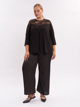 Блузка с кружевом BL17239BLK01 - Артесса фото 9