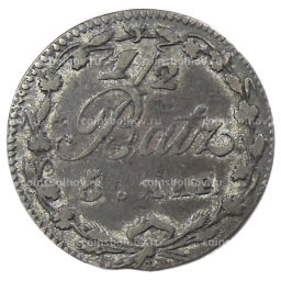 1\2 батцена 1805 года Швейцария  Кантон Во