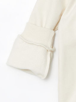 Bisiklet Yaka Bask?l? Erkek Bebek Sweatshirt 2li