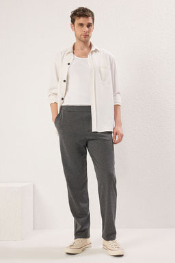 TRENDYOL MAN Antrasit Beli Lastikli Rahat S?k Orme Pantolon TMNSS25PL00022 - Trendyolmilla фото 2