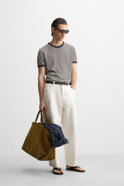 STRIPED KNIT T-SHIRT