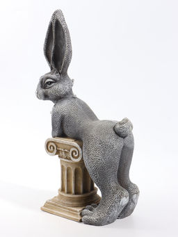 Фигурка декоративная «Зайка Диана», 11×25×42 см, серая