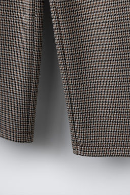 WIDE-LEG JACQUARD TROUSERS WITH BUTTONS - Zara фото 4