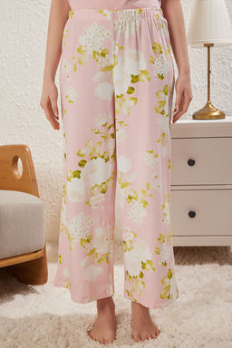 Trendyolmilla Pembe %100 Pamuklu Cicekli Orme Pijama Tak?m? THMSS25PT00061  фото 4