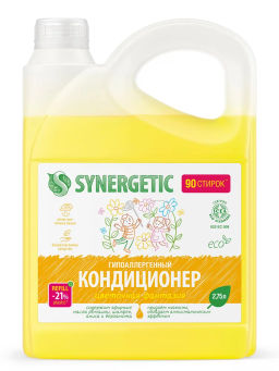 Кондиционер-ополаскиватель для белья SYNERGETIC Цветочная фантазия, 2,75 л