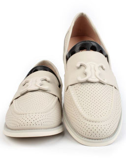 06-PDJ72-1 LT. BEIGE Туфли женские (натуральная кожа)