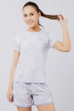 Футболка Белый/Сиреневый