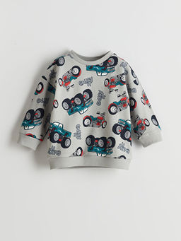 Bisiklet Yaka Erkek ?ocuk Sweatshirt ve E?ofman Alt 2li