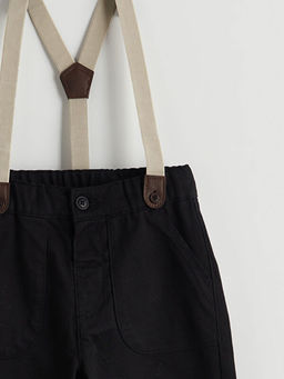 Ask?l? Pamuklu Erkek ?ocuk Pantolon