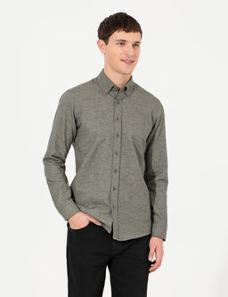 Ye_il Slim Fit Uzun Kollu G_mlek