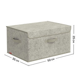 VAL MM-BOX-DDM Короб стеллажный с откидной стенкой, с крышкой, 50*35*25 cм, MONET MORNING, шт