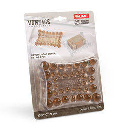 Набор мыльниц настольных, 2 шт., 13,5*10*1,9 см Valiant  фото 13