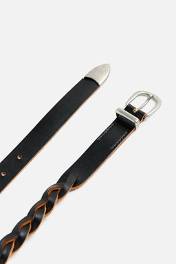 PLAITED LEATHER BELT - Zara фото 2