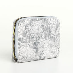 Кошелёк женский, на молнии, маленький, серый