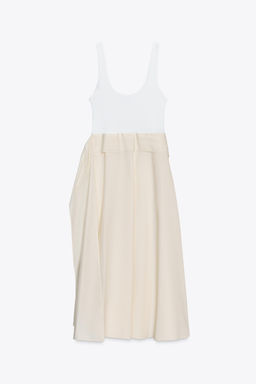 CONTRAST PLEATED DRESS - Zara фото 5