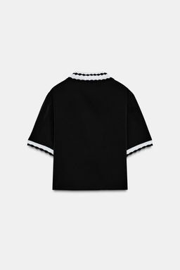 CONTRAST POLO TOP - Zara фото 8