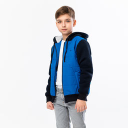 RODOS Куртка детская мембрана демисезон М-222 (Детская/М) Тёмно-голубой/Синий