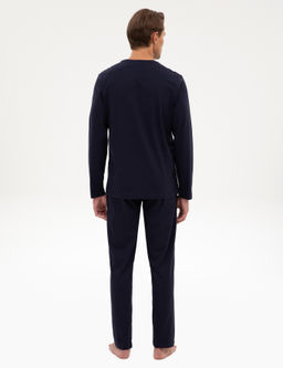 Lacivert Pijama Tak_m_