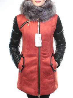 5137 TERRACOTTA Парка женская зимняя (150 гр синтепон, искусственный мех) - Fashion фото 2