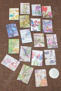 Фигурки из фанеры 35*25 мм "Открытка" (20 шт) N105-48