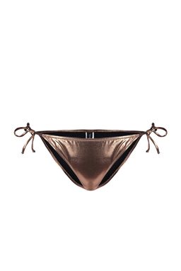 TRENDYOLMILLA Kahverengi Baglamal? Parlak Lak Bask?l? Brazilian Bikini Alt? TBESS23BA00315 фото 7