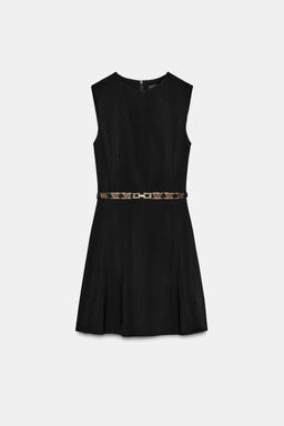 MINI DRESS WITH GOLDEN BELT - Zara фото 7