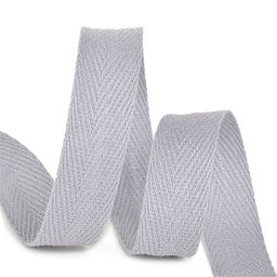 Лента-тесьма 20мм киперная 5,0г хлопок TBY.CT цв.S361 серый уп.5м