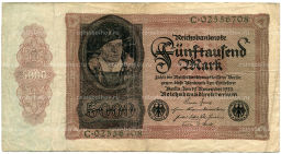 5000 марок 1922 года Германия