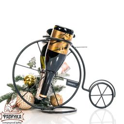 Бутылочница настольная металлическая Велосипед 590-119 - Фабрика интерьерной ковки фото 4