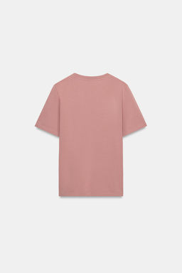 CAMISETA FORNITURA EFECTO LAVADO / Rosa - Zara фото 2