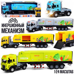 Машина "Фура- Авторефрижератор" (свет,звук) в коробке