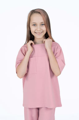 Костюм детский для девочки пыльная роза 7063 (122)