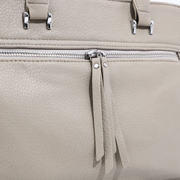 Сумка-тоут на молнии, 2 наружных кармана, цвет серый - Simaland фото 4