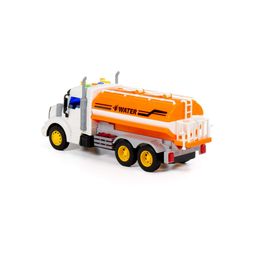 Профи, поливочный автомобиль инерционный (со светом и звуком) (оранжевый) (в коробке) - Полесье фото 3