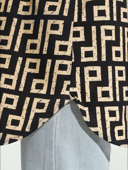 Жанетта туника женская (полоса синий) - Lovetex фото 87