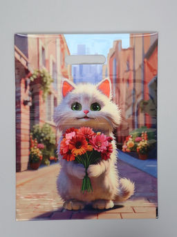 Цена за 50 шт. Пакет подарочный «Персик», полиэтиленовый с вырубной ручкой, 31×40 см, 60 мкм