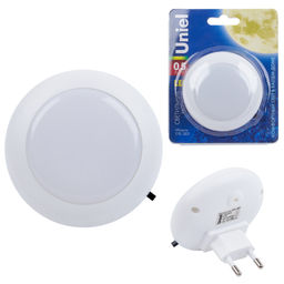 DTL-303-Круг/White/3Led/0,5W Светильник-ночник. Блистерная упаковка.