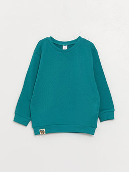 Bisiklet Yaka Bask?l? Uzun Kollu Erkek Bebek Sweatshirt 2li - Waikiki фото 2