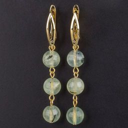 Серьги Пренит тройные (Африка)